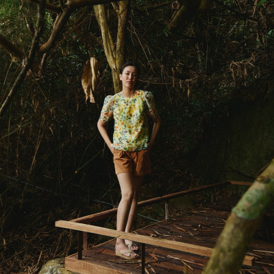 Áo Tay Phồng Diệp TOP230 thời trang thiết kế Hity