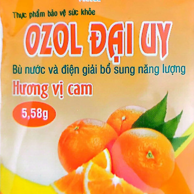 Bù nước và điện giải hương vị cam Oresol - OZOL Đại Uy Hộp 40 gói