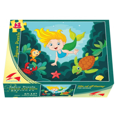 Xếp Hình 63 Mảnh - Tiên Cá Dễ Thương 63-147