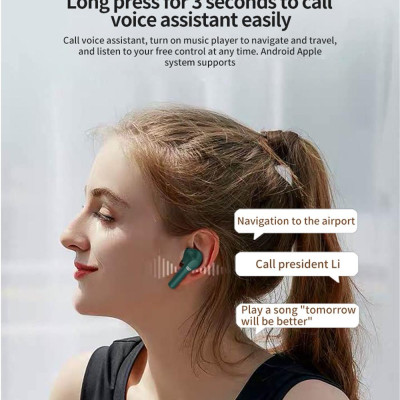 CINCATDY Tai Nghe Bluetooth Earbuds Gaming Headset True Wireless Headphone Dock Sạc có Led Báo Pin Kép J5