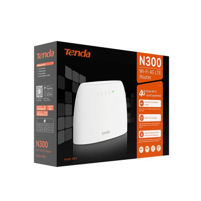 Bộ Phát Wifi 4G Tenda 4G03 dùng sim LTE Có Cổng Lan Chuẩn N300 - Hàng chính hãng