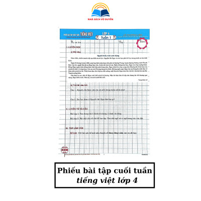 sách - Phiếu Bài Tập Cuối Tuần Môn Toán, Tiếng Anh, Tiếng Việt Lớp 3, 4, 5 ( Biên Soạn Theo Chương Trình GDPT Mới)