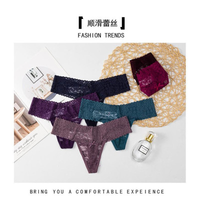 Combo 5 Quần Lót Nữ Lọt Khe Ren Voronin 6214 – Siêu Mềm Mịn, Thoáng Khí, Gợi Cảm