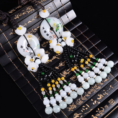 Khánh Treo Xe Ô Tô, Đồng Xu May Mắn vẽ họa tiết phong thủy, mang lại bình an trên mọi hành trình