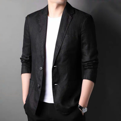 Áo khoác blazer nam tay dài form rộng thiết kế 2 cúc sang trọng,thanh lịch