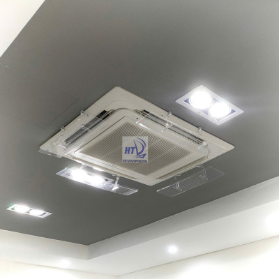 Tấm cản gió điều hòa âm trần trong suốt -  (sản phẩm gồm: 1 cánh chắn gió cho 1 cửa ra của máy âm trần)