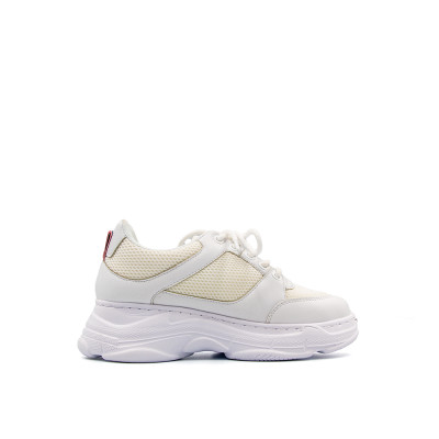 Giày Sneaker Nữ Đế Cao 7cm Da Microfiber Siêu Nhẹ Tomoyo TMW31307