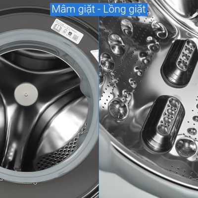 Máy giặt sấy LG AI DD Inverter giặt 14 kg - sấy 8 kg FV1414H3BA - Hàng chính hãng - Giao HCM và 1 số tỉnh thành