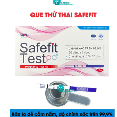Que thử thai nhanh chính xác Safefit Test - test thử thai chuẩn hai vạch sớm nhanh hiệu quả