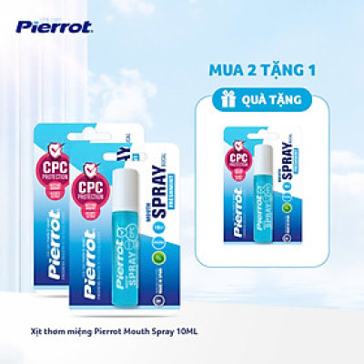 [ Mua 2 tặng 1 ] Xịt thơm miệng, diệt khuẩn PIERROT MOUTH SPRAY 10ml