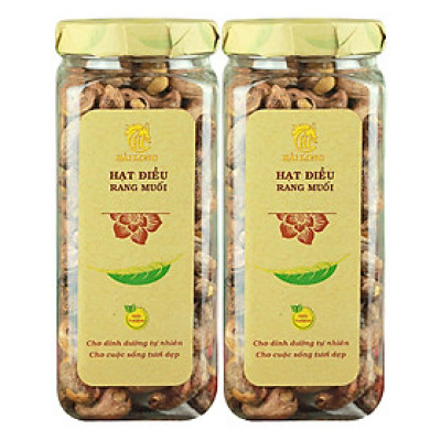 Combo 2 Hũ Hạt Điều Rang Muối Vỏ Lụa Hải Long (250g / Hũ)