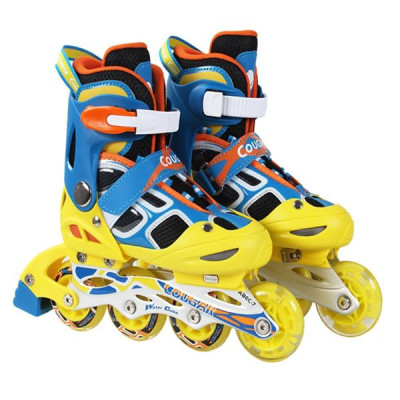 [Tặng Bảo Vệ Hoặc Túi] Giày Patin Trẻ Em Cougar 835LSG, Bánh Đầu Có Đèn Phát Sáng, Có Nút Chỉnh Size