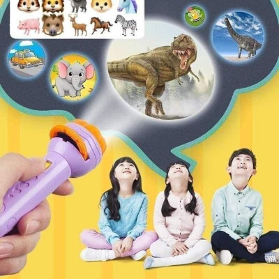 Đèn pin chiếu hình full bộ 80 hình cho bé thoả thích khám phá Đồ Chơi