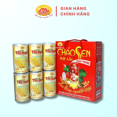 Cháo yến mạch Minh Trung 365g - Cháo YM 6 (combo 6 lon)