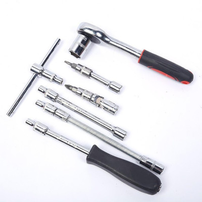 Ảnh Thật Bộ Đồ Nghề Sửa Chữa Xe Hơi Xe Máy 46 Món - Bộ Dụng Cụ Tuýp Khẩu Đa Năng 46 Chi Tiết Mở Ốc Vít Bulong Tiện Dụng