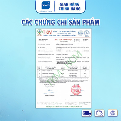 Combo 2 Bình Xịt Khử Mùi Sạch Khuẩn Không Khí Bioion Air Purifier 250ml (Không bao gồm máy xịt)