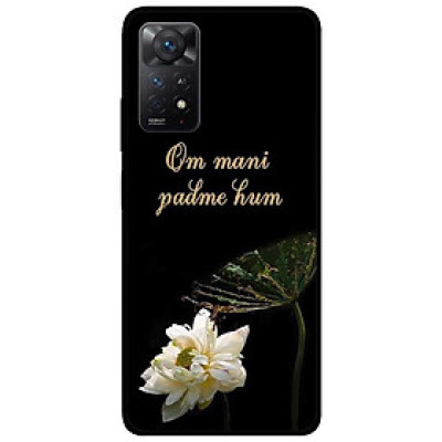 Ốp lưng dành cho Xiaomi Redmi Note 11 Pro 5G - Om Mani Cánh Sen Trắng