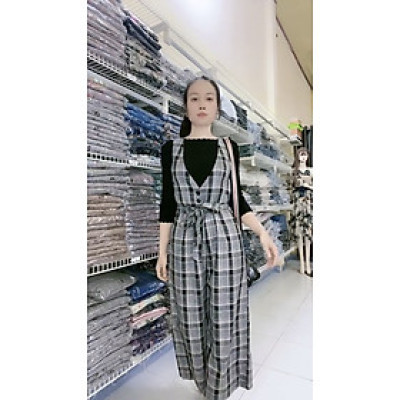 Set áo dệt kim chất lượng cao myqlothing kèm jum yếm dài cá tính.