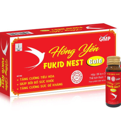 Lisse hồng yến fukid nest- Hộp 6 lọ x 30 ml - Bồi bổ cơ thể và khí huyết ,tăng cường sức khỏe
