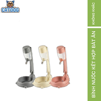 Bình nước kết hợp bát ăn không khấc