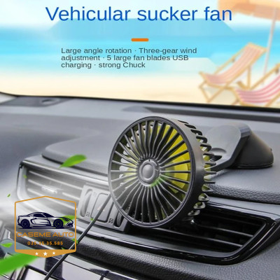 Quạt máy đơn mini gắn taplo và kính xe ô tô F403. Công suất 5W - Hàng Nhập Khẩu