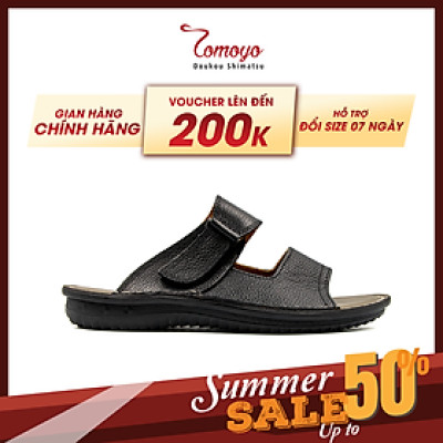 Dép Nam Da Bò Thật Tomoyo TMD10101