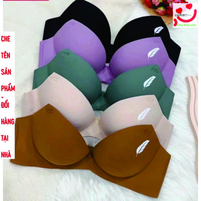 (TĂNG SIZE) Combo 3 Áo ngực nữ, Áo lót su đúc hình lá có may chống rách không gọng đệm 3cm mềm mại LÁ MOI