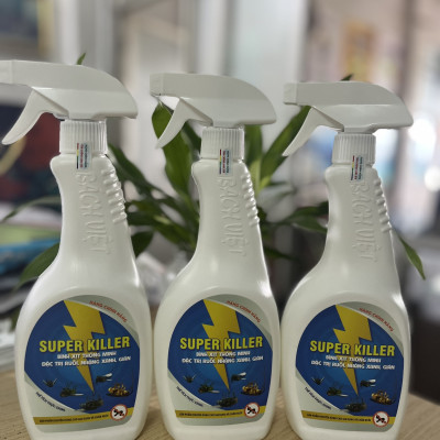 Bình xịt thông minh đặc trị ruồi, nhặng xanh, gián Super Killer 530 ml