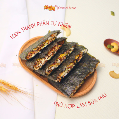[COMBO MIX 3]Rong biển kẹp hạt dinh dưỡng 120g + Thanh gạo lứt chà bông/rong biển mix hạt 150g Mailey