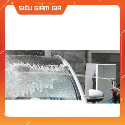 Bộ dây vòi xịt nước rửa xe, tưới cây . tăng áp 3 lần, loại 3m, 5m 206587 cút sập,nối nhựa+ tặng đai