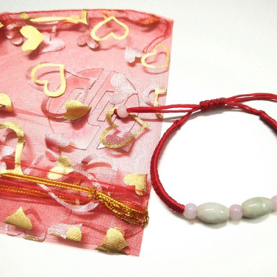 vòng tay chỉ đỏ may mắn bình an kèm túi đỏ làm quà tặng - 2 lu thống