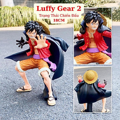 Mô Hình Luffy Trạng Thái Chiến Đấu Gear 2 Cao Cấp 18cm Mô hình One Piece Cao Cấp, Figure Mô Hình Anmie One Piece Luffy V