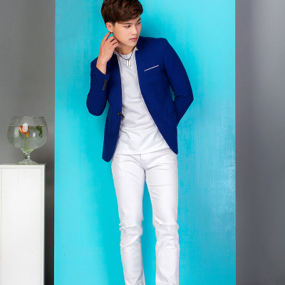 Aó vest Cách tân giả vest Titishop AGV17 Xanh dương