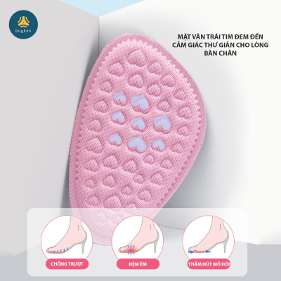 Lót giày cao gót chống trượt bàn chân về phía mũi và đệm êm gang bàn chân - 1 cặp - buybox - BBPK161