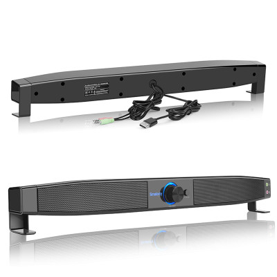 Loa được hỗ trợ bởi USB Rạp hát tại nhà - siêu trầm âm thanh nổi 5W với giắc cắm tai nghe micrô Hỗ trợ LINE IN Smalody Soundbar