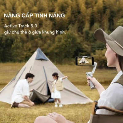 Tay cầm chống rung cho điện thoại DJI Osmo Mobile 4 / Osmo SE - GImbal chống rung 3 trục thế hệ mới, thiết kế gập gọn tiện lợi - Hàng Nhập Khẩu