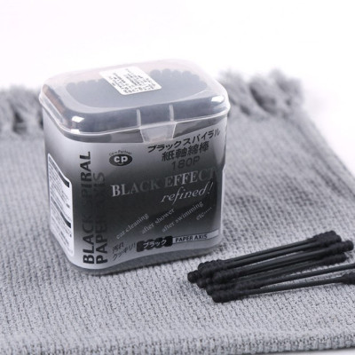 Hộp 180 chiếc tăm bông tai than hoạt tính - Hàng nội địa Nhật Bản nhập khẩu chính hãng