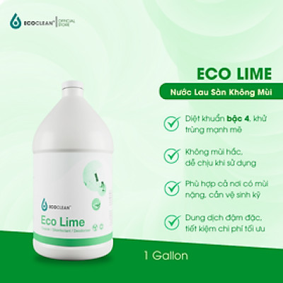 ECOKLEN - ECOLIME - NƯỚC LAU SÀN/ KHỬ TRÙNG - KHÔNG CÓ MÙI
