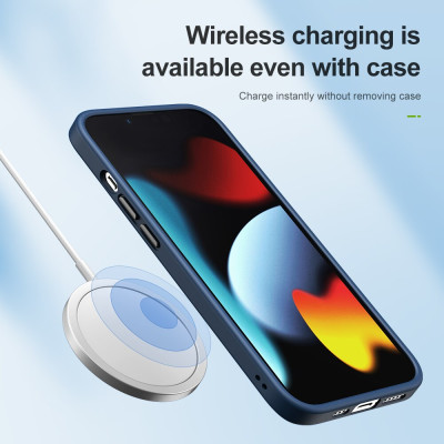 Ốp lưng chống sốc viền cao su cho iPhone 14 Plus (6.7 inch) thiết kế mặt lưng trong suốt Hiệu Rock hybrid Protective Case (độ đàn hồi cao, bảo vệ toàn diện, tản nhiệt tốt) - hàng nhập khẩu