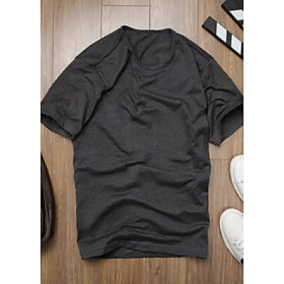 ÁO THUN BODY NAM 100% COTTON THIÊN NHIÊN - XÁM LÔNG CHUỘT