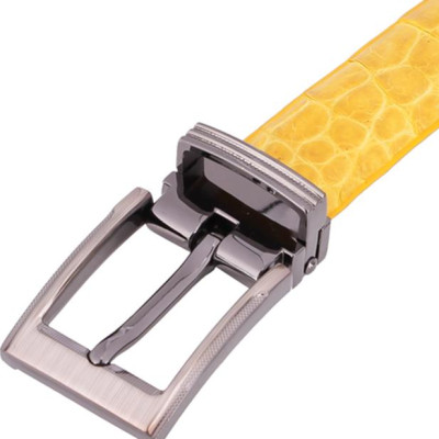 Thắt Lưng Nữ Da Cá Sấu Huy Hoàng HT5210 - Vàng Nghệ