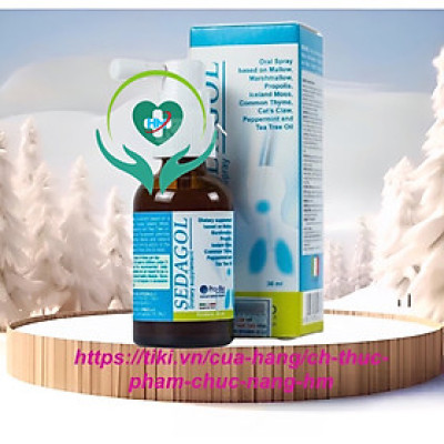 Xịt họng Sedagold  - Nhập Khẩu Ý - Chai 30 ml - Sát Khuẩn, Giảm Ho