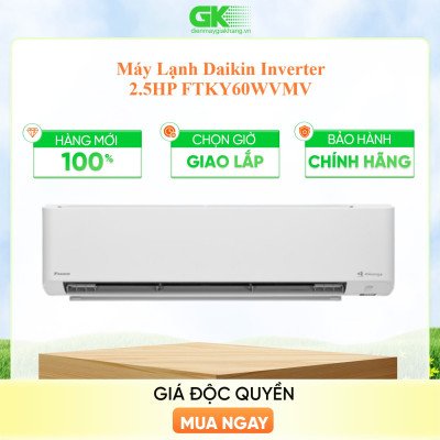 Máy Lạnh Daikin inverter 2.5 HP FTKY60WVMV - Chỉ giao tại HCM