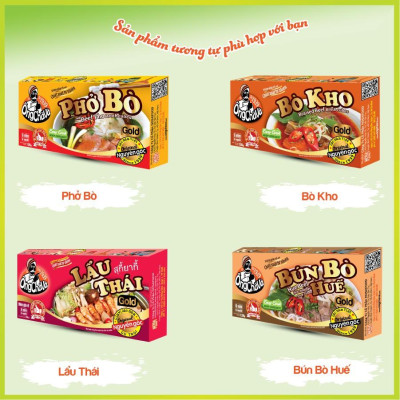 Combo 10 Hộp Viên Gia Vị Phở Gà Ông Chà Và 126g ( Chicken Pho Soup Cubes)