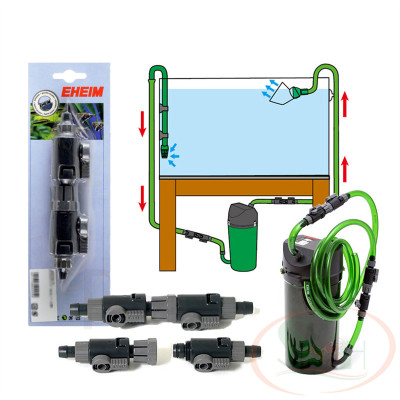 Van khóa Eheim Quick Release Tap 9, 12, 16 mm nối tăng giảm dòng dây ống lọc thùng