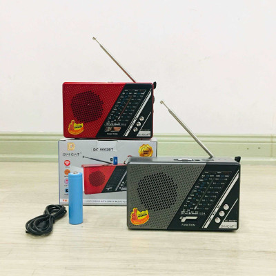 ĐÀI FM 9001-9002BT -Hàng Nhật Hỗ Trợ Thẻ Nhớ TF Và USB -Có Đèn Pin - Âm Thanh Lớn-Hàng Chính Hãng Bảo Hành 12tháng