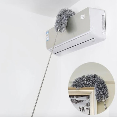 Chổi quét trần nhà KG12S gấp gọn, lau bụi, quét nhà thông minh, đa năng cán dài inox rút gọn gập được 90 độ kéo ra 3m - Hàng chính hãng