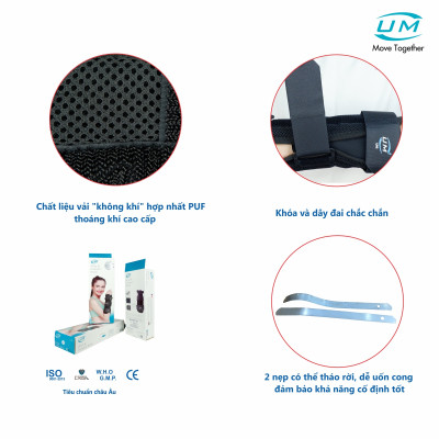 Nẹp cổ tay có thanh đỡ Dài United Medicare (G01)