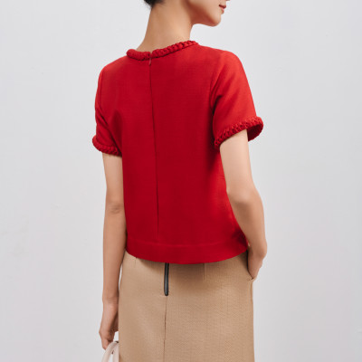 Áo Tweed Lộc TOP213 thời trang thiết kế Hity