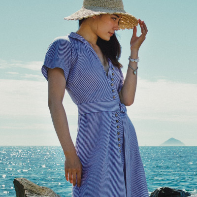 Đầm Maxi Linen Tuyền DRE173 thời trang thiết kế Hity